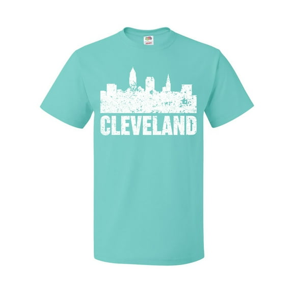 Inktastic Cleveland Skyline Grunge T-Shirt