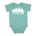 thumbnail image 1 of Inktastic Cleveland Skyline Grunge White Boys or Girls Baby Bodysuit, 1 of 5