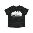 thumbnail image 1 of Inktastic Cleveland Skyline Grunge White Boys or Girls Toddler T-Shirt, 1 of 5