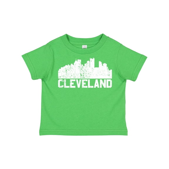 Inktastic Cleveland Skyline Grunge White Boys or Girls Toddler T-Shirt