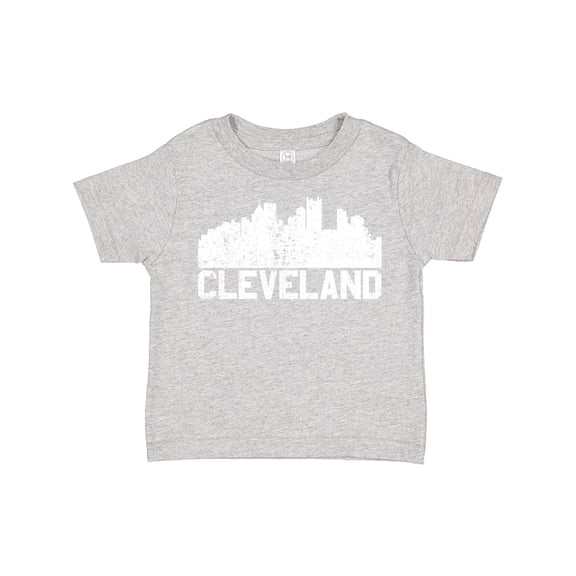 Inktastic Cleveland Skyline Grunge White Boys or Girls Toddler T-Shirt