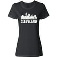 thumbnail image 1 of Inktastic Cleveland Skyline Grunge Women's T-Shirt, 1 of 5