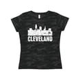 thumbnail image 1 of Inktastic Cleveland Skyline Grunge Women's T-Shirt, 1 of 5
