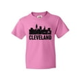 thumbnail image 1 of Inktastic Cleveland Skyline Grunge Youth T-Shirt, 1 of 5