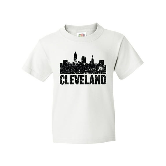 Inktastic Cleveland Skyline Grunge Youth T-Shirt