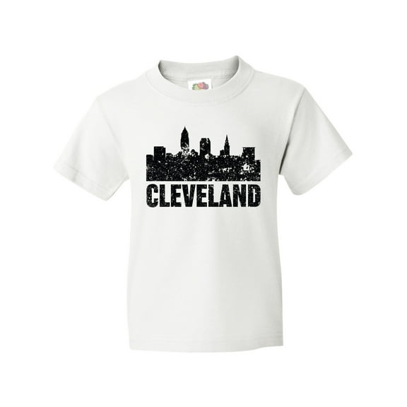 Inktastic Cleveland Skyline Grunge Youth T-Shirt