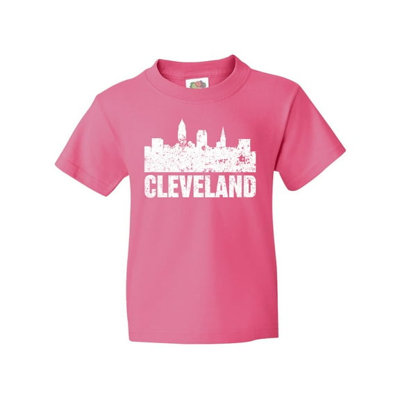 Inktastic Cleveland Skyline Grunge Youth T-Shirt