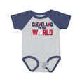thumbnail image 1 of Inktastic Cleveland Vs. the World Blue and Red with Baseball Boys or Girls Baby Bodysuit, 1 of 5
