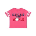 thumbnail image 1 of Inktastic Cleveland Vs. the World Blue and Red with Baseball Boys or Girls Toddler T-Shirt, 1 of 5
