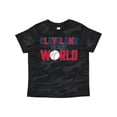 thumbnail image 1 of Inktastic Cleveland Vs. the World Blue and Red with Baseball Boys or Girls Toddler T-Shirt, 1 of 5