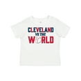 thumbnail image 1 of Inktastic Cleveland Vs. the World Blue and Red with Baseball Boys or Girls Toddler T-Shirt, 1 of 5