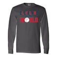 thumbnail image 1 of Inktastic Cleveland Vs. the World blue and red with baseball Long Sleeve T-Shirt, 1 of 5