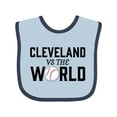 thumbnail image 1 of Inktastic Cleveland Vs. the World with Baseball Boys or Girls Baby Bib, 1 of 4