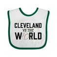 thumbnail image 1 of Inktastic Cleveland Vs. the World with Baseball Boys or Girls Baby Bib, 1 of 4