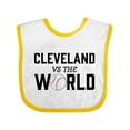 thumbnail image 1 of Inktastic Cleveland Vs. the World with Baseball Boys or Girls Baby Bib, 1 of 4