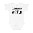 thumbnail image 1 of Inktastic Cleveland Vs. the World with Baseball Boys or Girls Baby Bodysuit, 1 of 5