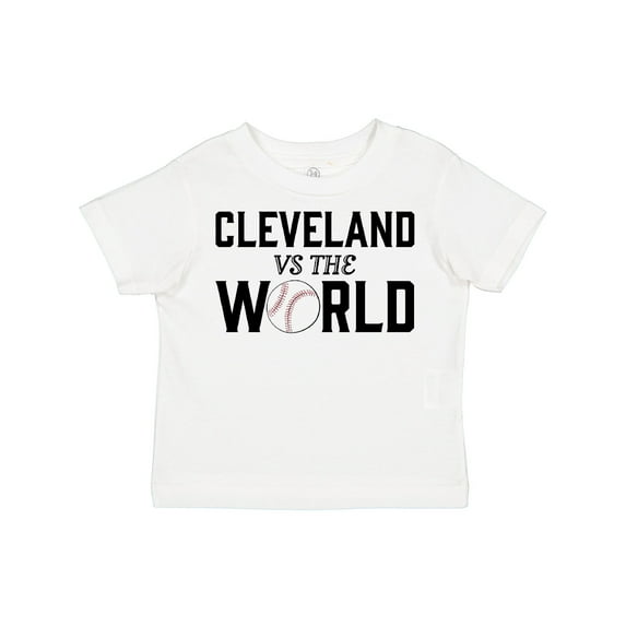 Inktastic Cleveland Vs. the World with Baseball Boys or Girls Toddler T-Shirt