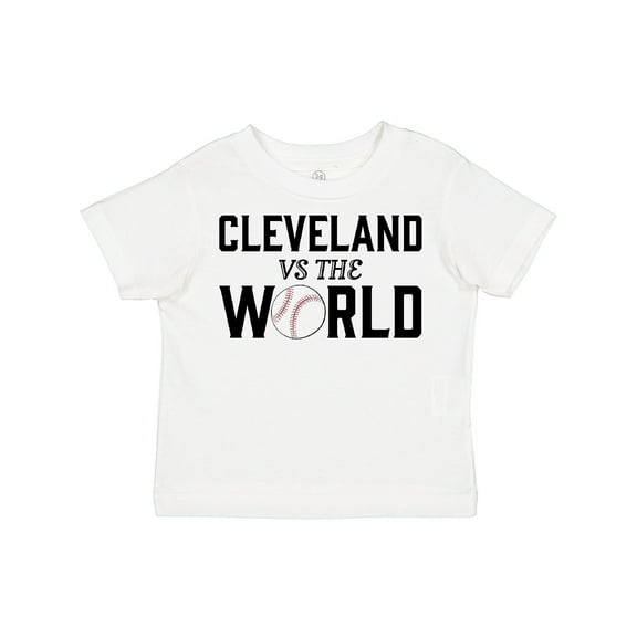 Inktastic Cleveland Vs. the World with Baseball Boys or Girls Toddler T-Shirt