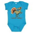 thumbnail image 1 of Inktastic Clever Turkey Thanksgiving Dinosaur Boys or Girls Baby Bodysuit, 1 of 5
