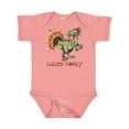 thumbnail image 1 of Inktastic Clever Turkey Thanksgiving Dinosaur Boys or Girls Baby Bodysuit, 1 of 5