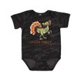 thumbnail image 1 of Inktastic Clever Turkey Thanksgiving Dinosaur Boys or Girls Baby Bodysuit, 1 of 5