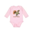 thumbnail image 1 of Inktastic Clever Turkey Thanksgiving Dinosaur Boys or Girls Long Sleeve Baby Bodysuit, 1 of 5
