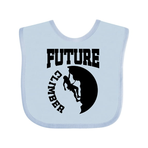 Inktastic Climbing Future Climber Boys or Girls Baby Bib