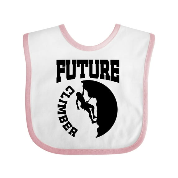 Inktastic Climbing Future Climber Boys or Girls Baby Bib