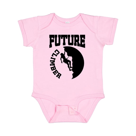 Inktastic Climbing Future Climber Boys or Girls Baby Bodysuit