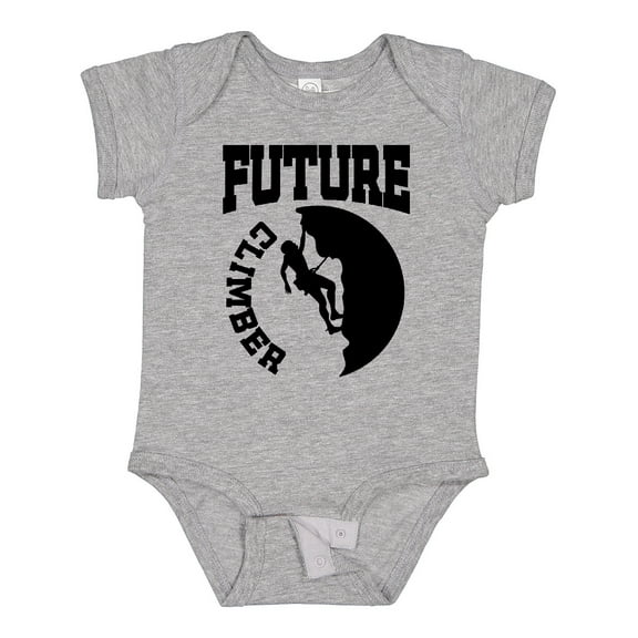 Inktastic Climbing Future Climber Boys or Girls Baby Bodysuit