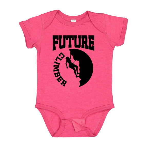 Inktastic Climbing Future Climber Boys or Girls Baby Bodysuit