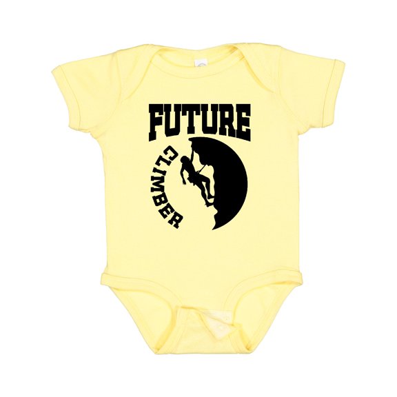 Inktastic Climbing Future Climber Boys or Girls Baby Bodysuit