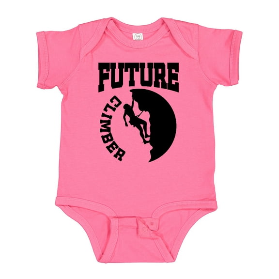 Inktastic Climbing Future Climber Boys or Girls Baby Bodysuit