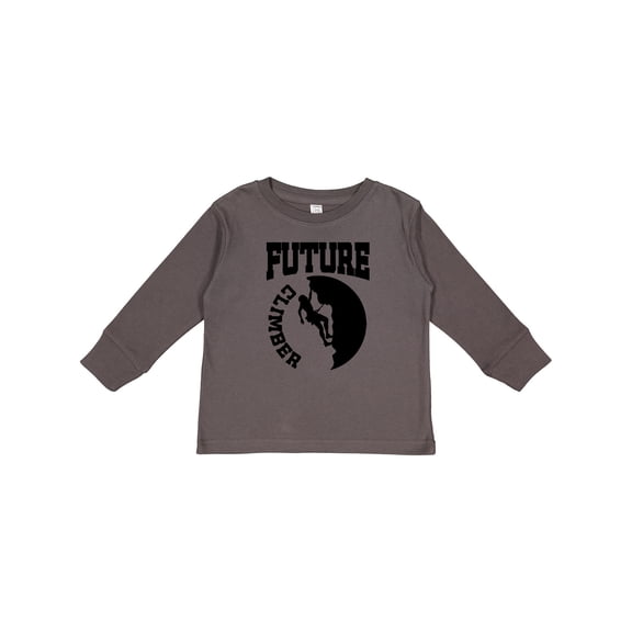Inktastic Climbing Future Climber Boys or Girls Long Sleeve Toddler T-Shirt