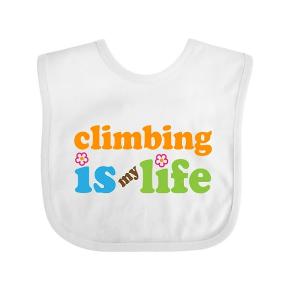 Inktastic Climbing Is My Life Boys or Girls Baby Bib