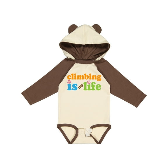 Inktastic Climbing Is My Life Boys or Girls Long Sleeve Baby Bodysuit