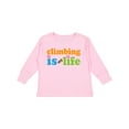 thumbnail image 1 of Inktastic Climbing Is My Life Boys or Girls Long Sleeve Toddler T-Shirt, 1 of 5