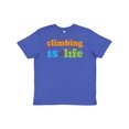 thumbnail image 1 of Inktastic Climbing Is My Life Youth T-Shirt, 1 of 5