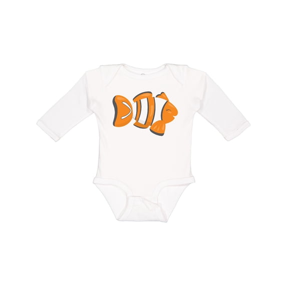 Inktastic Clown Fish Boys or Girls Long Sleeve Baby Bodysuit
