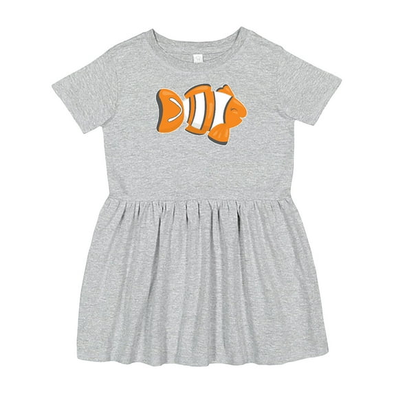 Inktastic Clown Fish Girls Toddler Dress