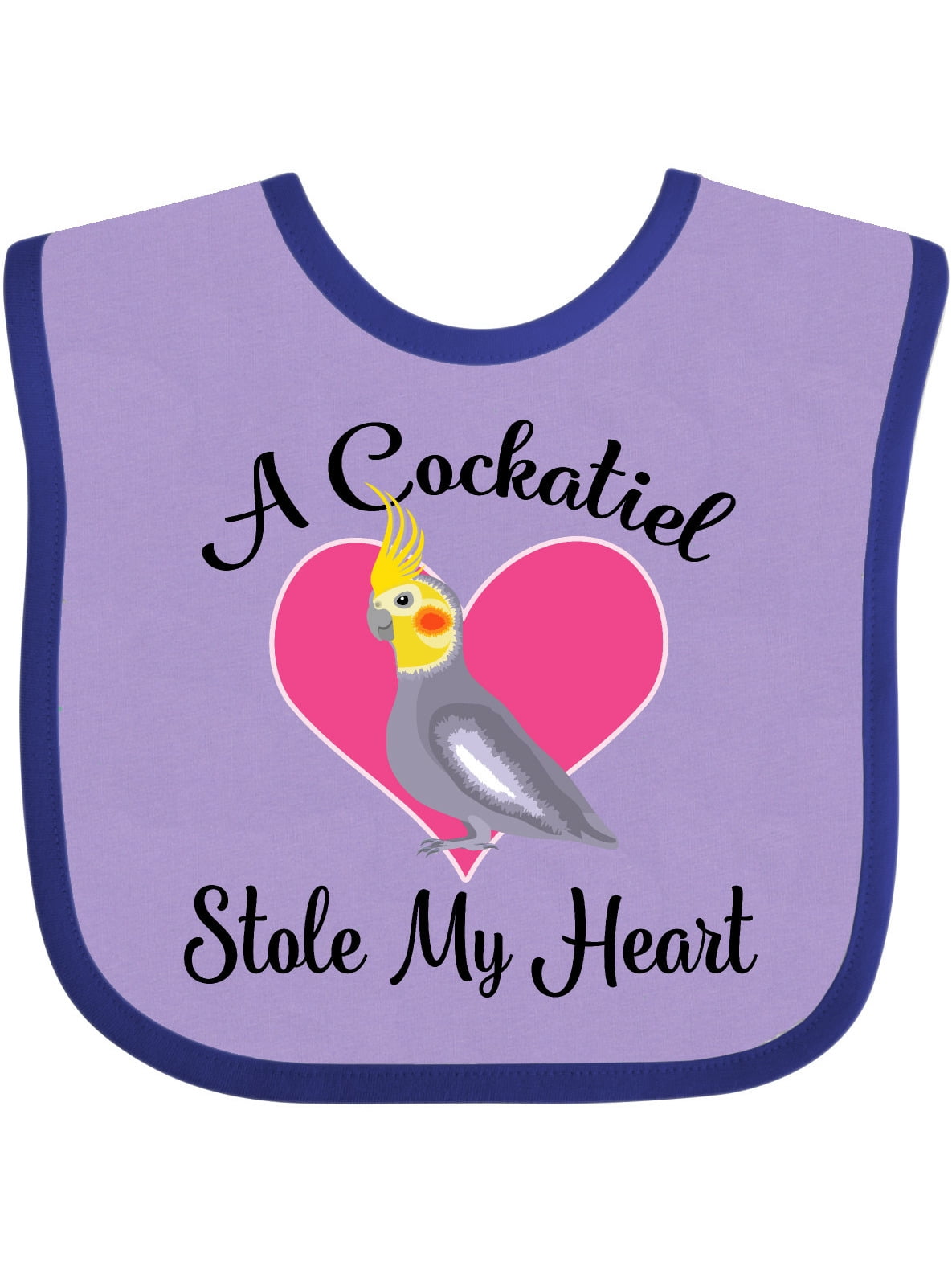 Inktastic Cockatiel Bird Pet Gift Baby Girl Bib