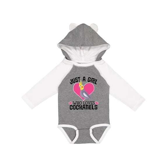 Inktastic Cockatiel Just A Girl Who Loves Girls Long Sleeve Baby Bodysuit