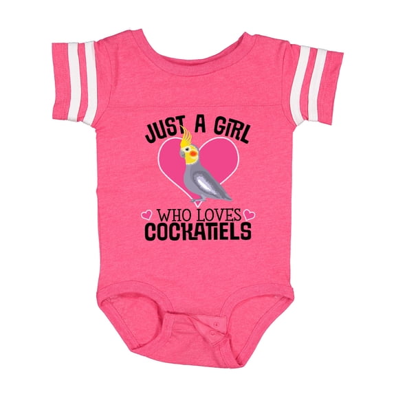 Inktastic Cockatiel Just a Girl Who Loves Girls Baby Bodysuit