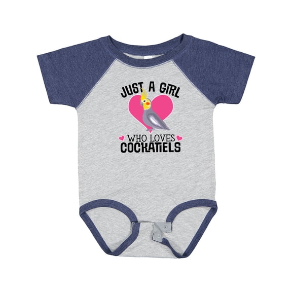 Inktastic Cockatiel Just a Girl Who Loves Girls Baby Bodysuit