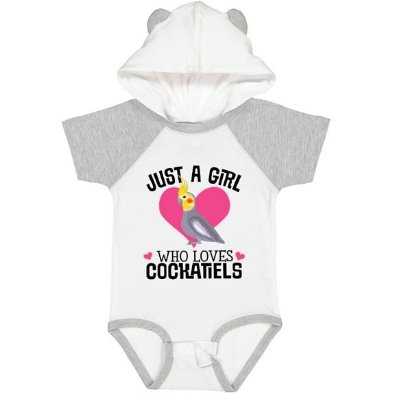 Inktastic Cockatiel Just a Girl Who Loves Girls Baby Bodysuit