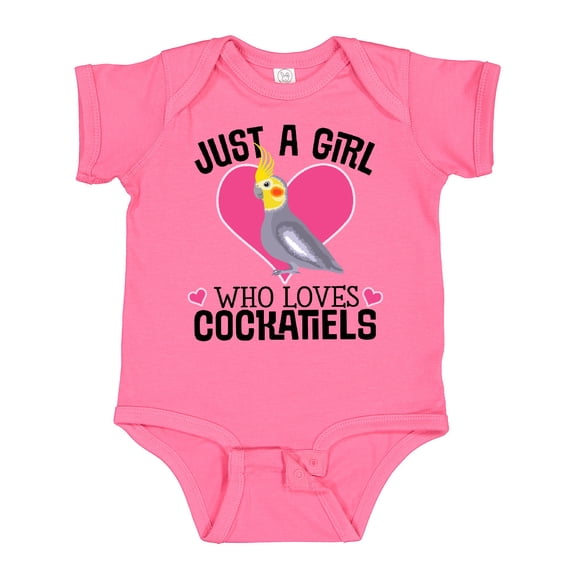 Inktastic Cockatiel Just a Girl Who Loves Girls Baby Bodysuit