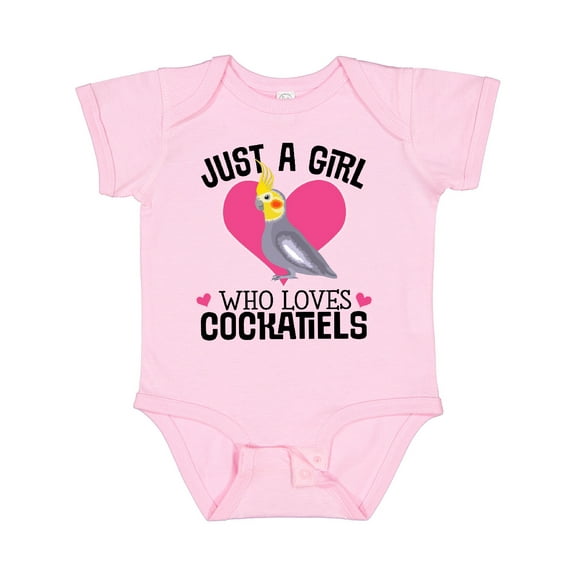 Inktastic Cockatiel Just a Girl Who Loves Girls Baby Bodysuit