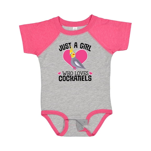 Inktastic Cockatiel Just a Girl Who Loves Girls Baby Bodysuit