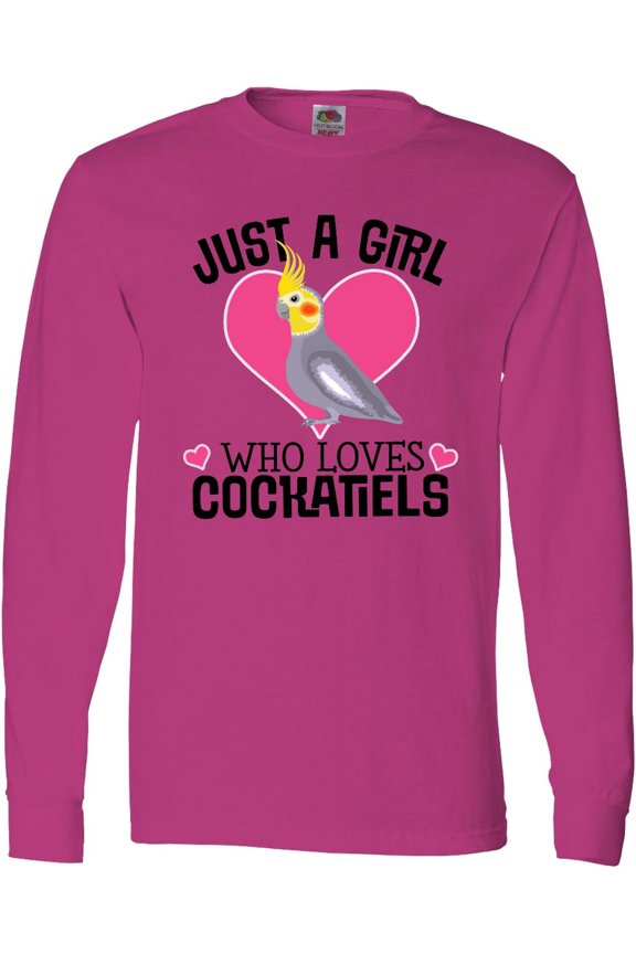 Cockatiel Just a Girl Who Loves Long Sleeve T-Shirt