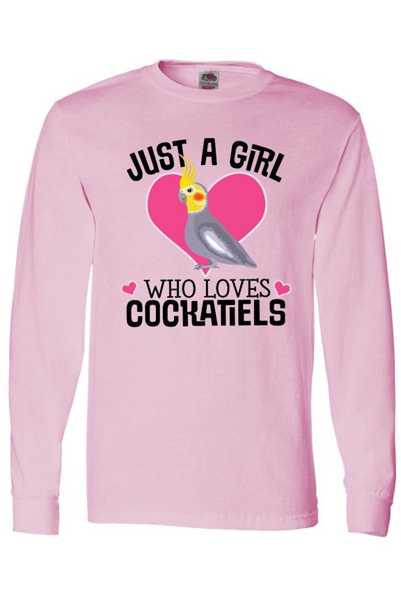 Cockatiel Just a Girl Who Loves Long Sleeve T-Shirt